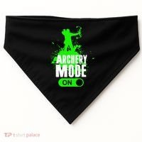 Archery Mode On Cool Hunting Bow Arrow Archer USA-Made Doggie Bandana thumb 0