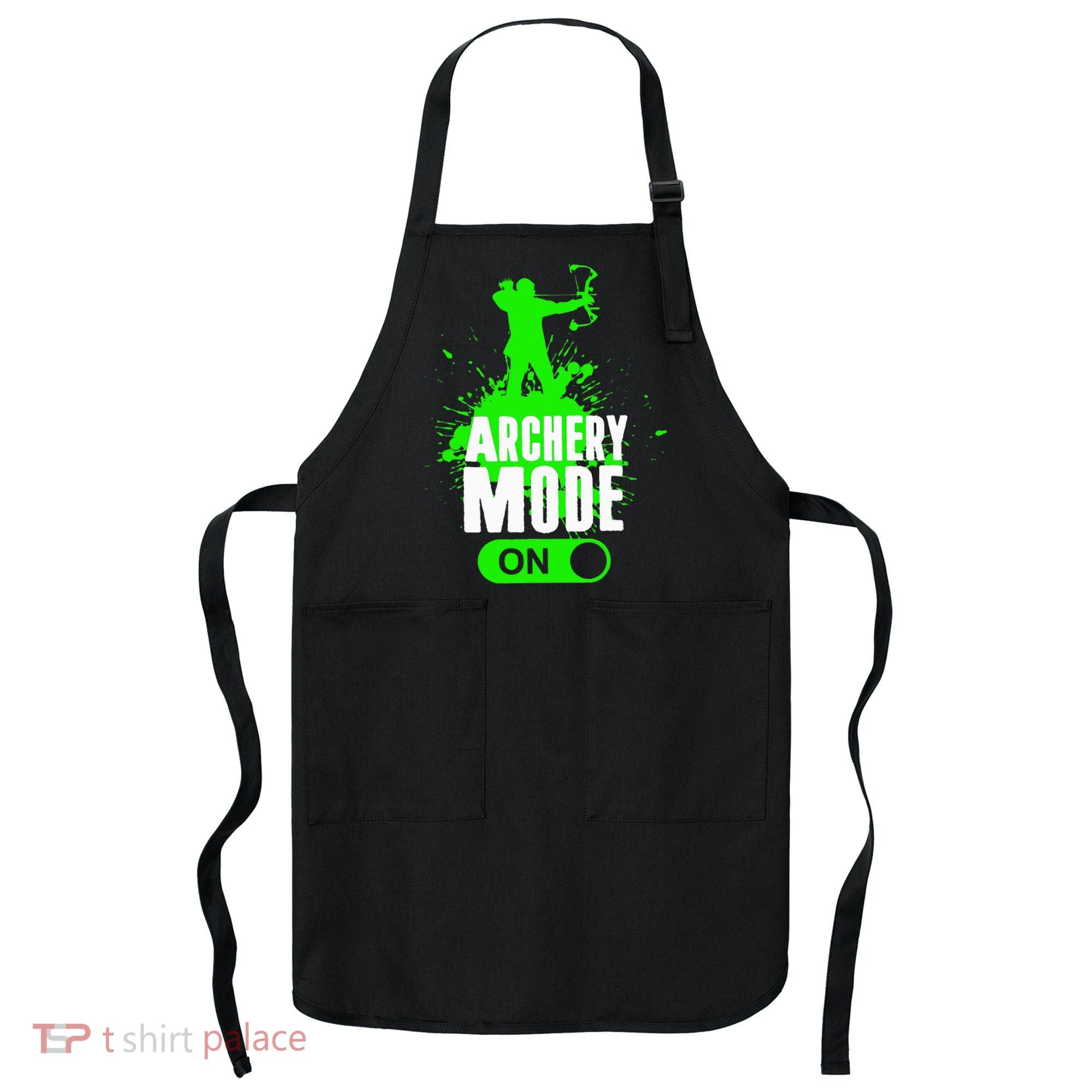 Archery Mode On Cool Hunting Bow Arrow Archer Apron