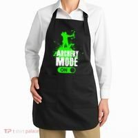 Archery Mode On Cool Hunting Bow Arrow Archer Apron thumb 2