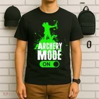Archery Mode On Cool Hunting Bow Arrow Archer T-Shirt thumb 6