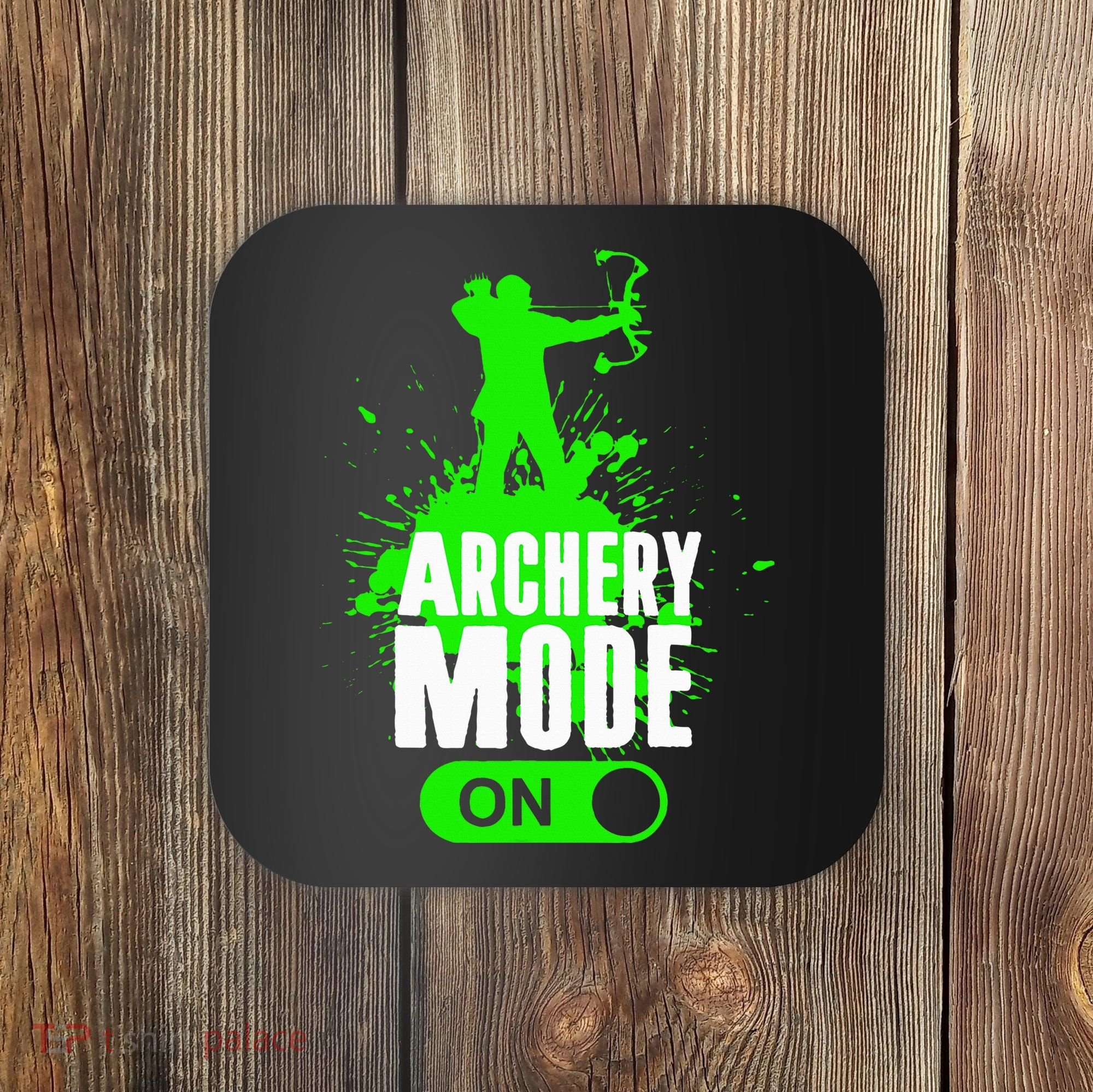 Archery Mode On Cool Hunting Bow Arrow Archer Coaster