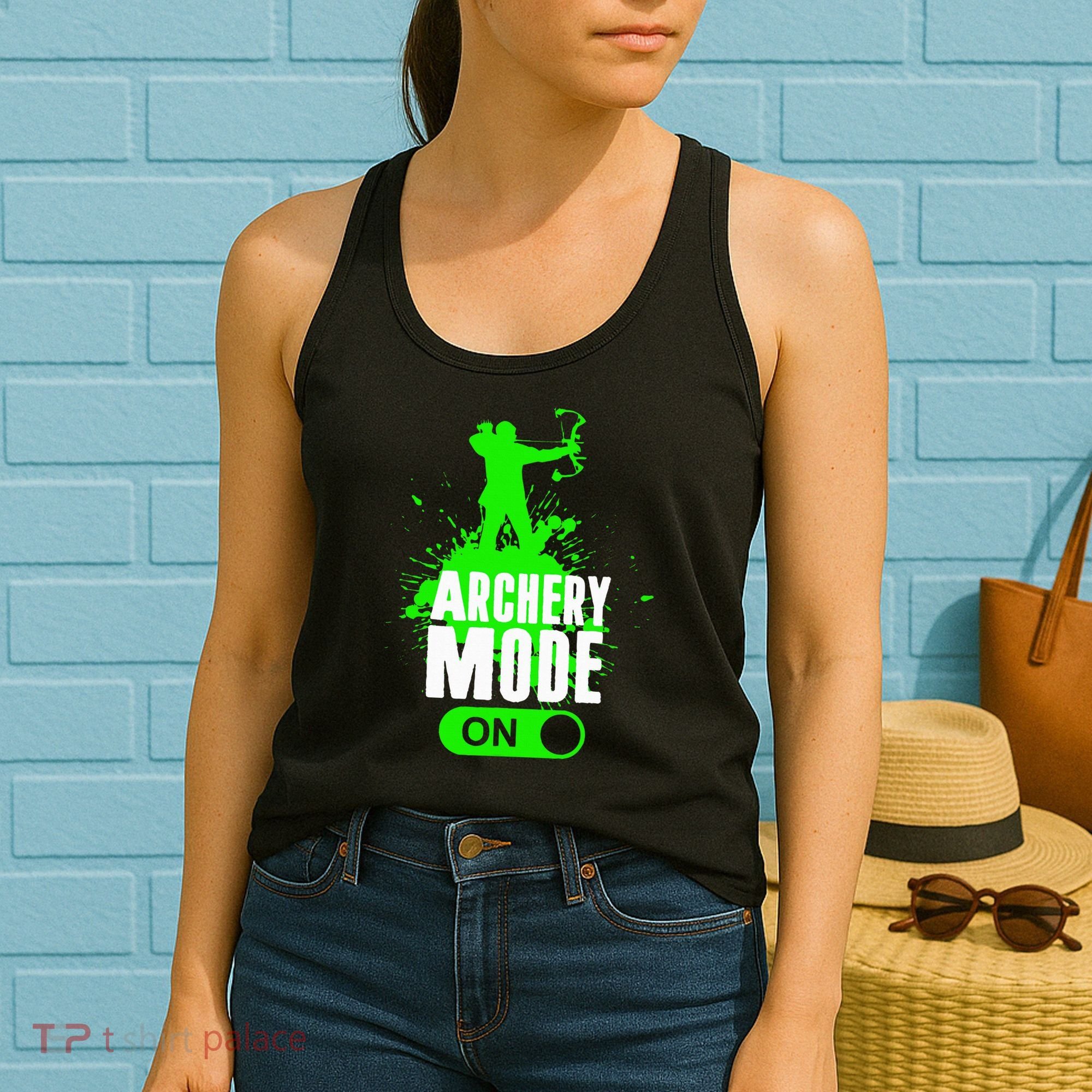 Archery Mode On Cool Hunting Bow Arrow Archer Women's Tank Top