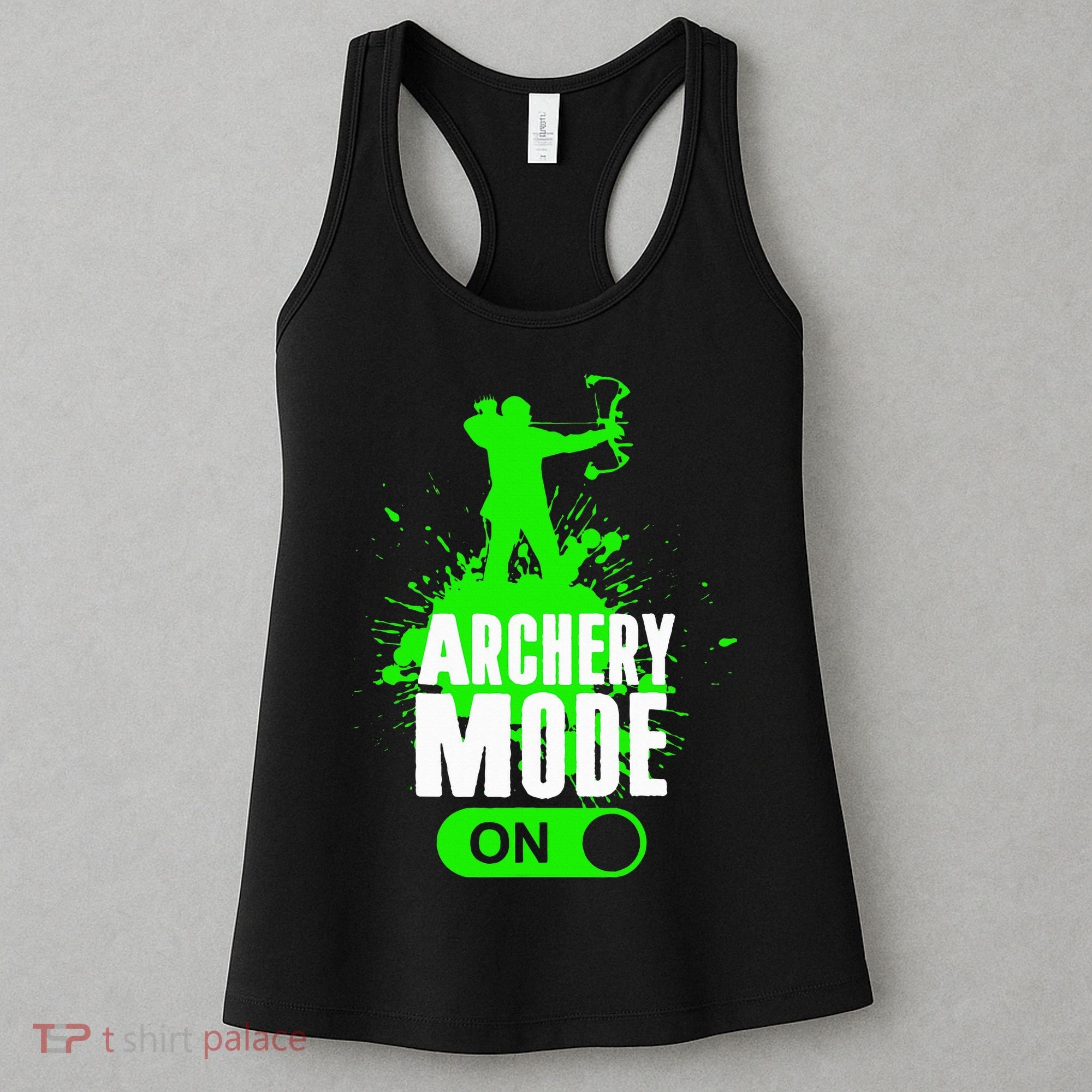 Archery Mode On Cool Hunting Bow Arrow Archer Women's Tank Top