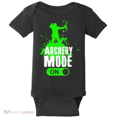 Archery Mode On Cool Hunting Bow Arrow Archer Baby Bodysuit