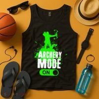 Archery Mode On Cool Hunting Bow Arrow Archer Tank Top thumb 4