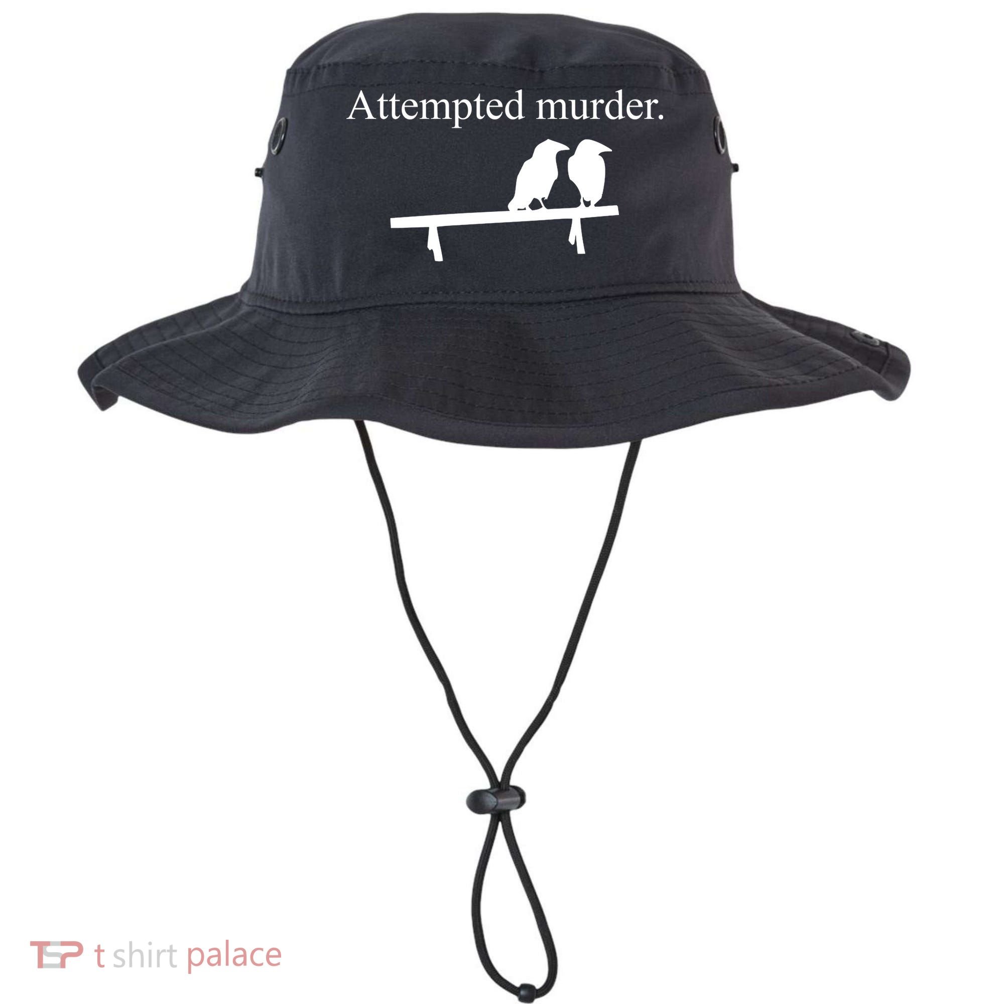 Attempted Murder Of Crows Funny Bucket Hat