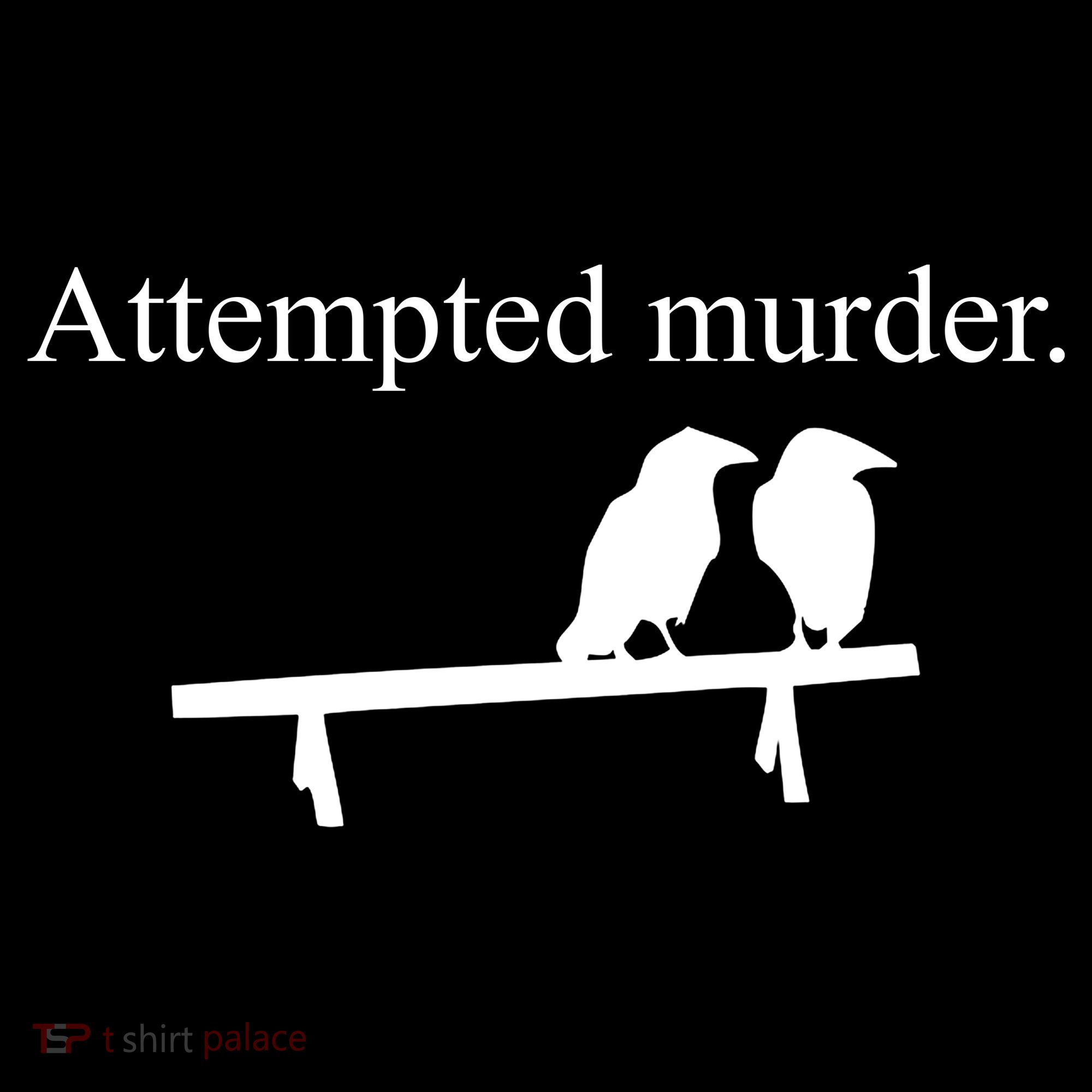 Attempted Murder Of Crows Funny Coaster