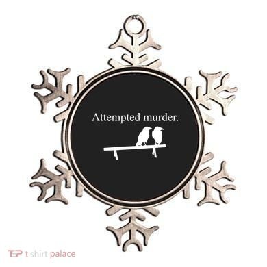 Attempted Murder Of Crows Funny Ornament