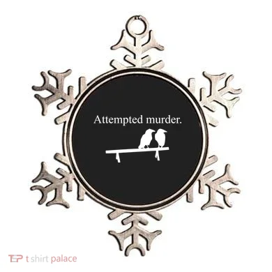Attempted Murder Of Crows Funny Ornament