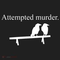 Attempted Murder Of Crows Funny Golf Towel thumb 3