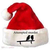 Attempted Murder Of Crows Funny Santa Hat thumb 0