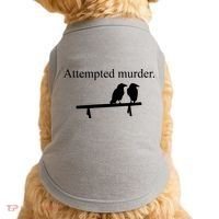 Attempted Murder Of Crows Funny Doggie Tank thumb 0