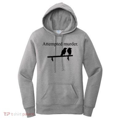 Attempted Murder Of Crows Funny Women's Hoodie
