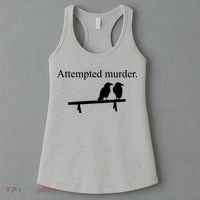 Attempted Murder Of Crows Funny Women's Tank Top thumb 3
