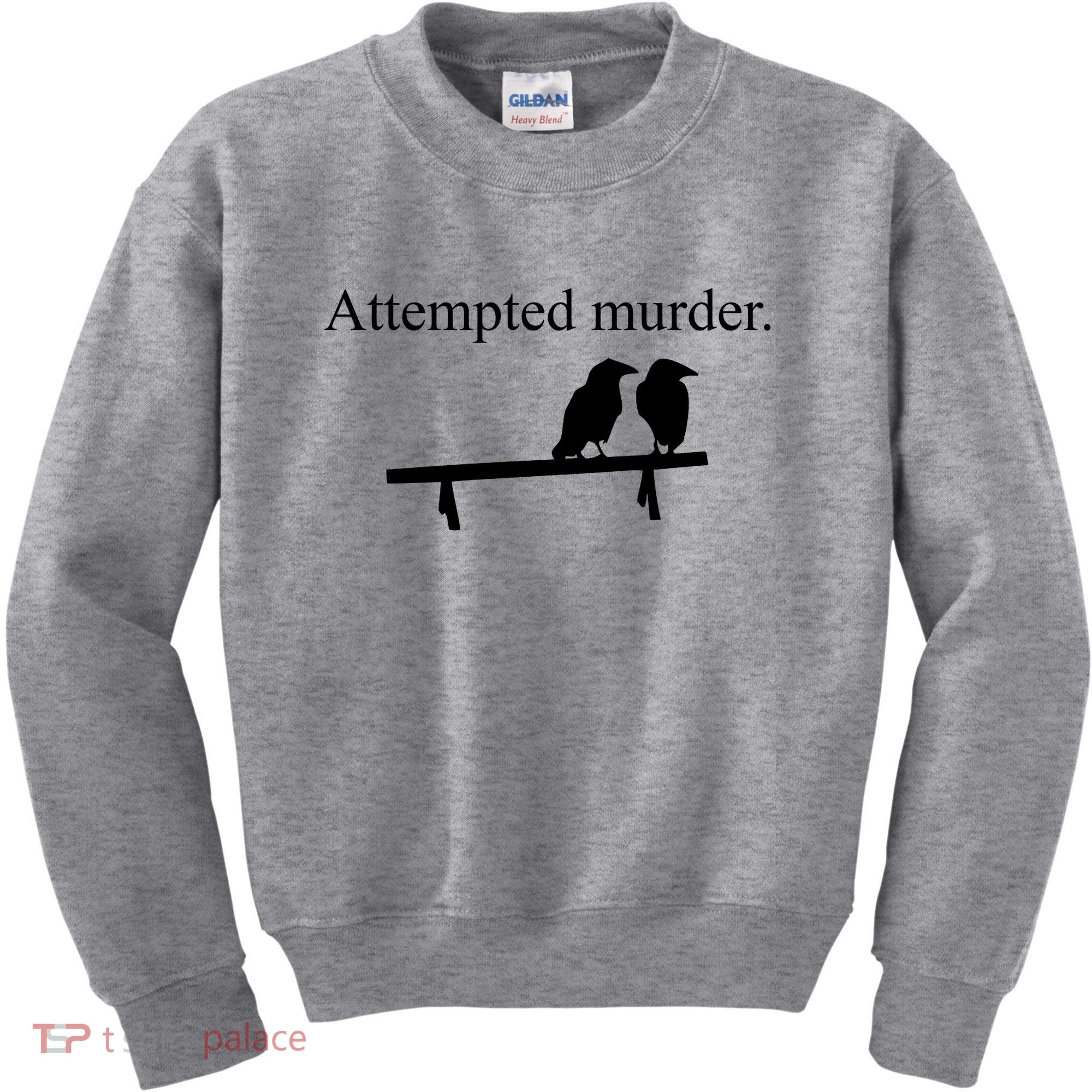Attempted Murder Of Crows Funny Kids Sweatshirt