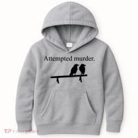 Attempted Murder Of Crows Funny Kids Hoodie thumb 0