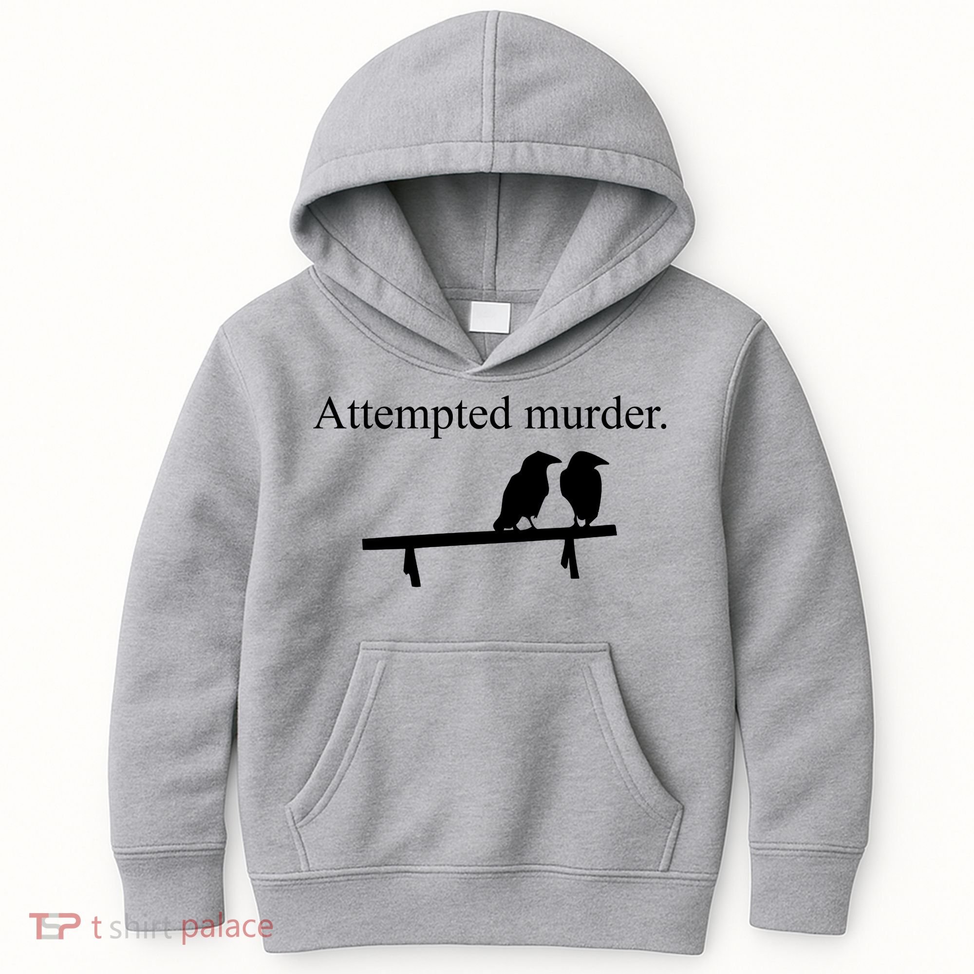 Attempted Murder Of Crows Funny Kids Hoodie