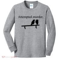 Attempted Murder Of Crows Funny Kids Long Sleeve Shirt thumb 0