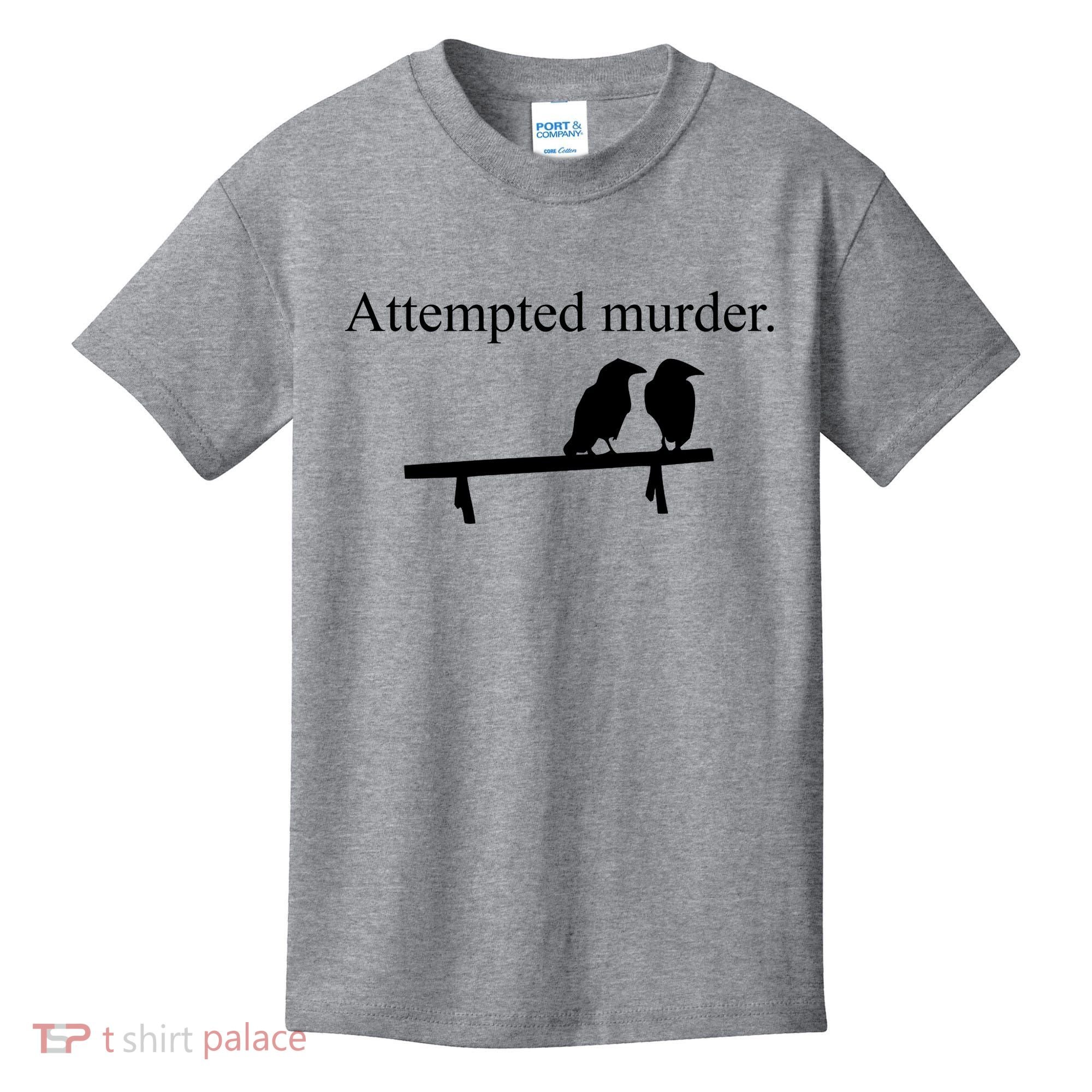 Attempted Murder Of Crows Funny Kids T-Shirt