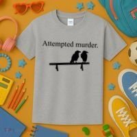 Attempted Murder Of Crows Funny Kids T-Shirt thumb 3