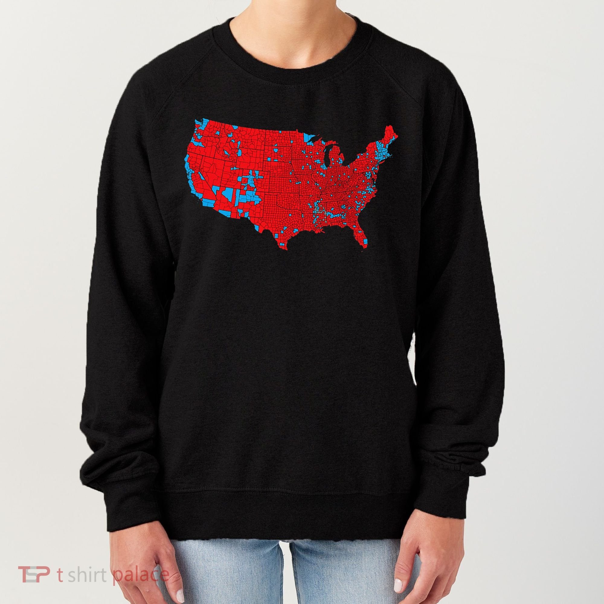Accurate Map Of 2024 Election Results Women's Sweatshirt