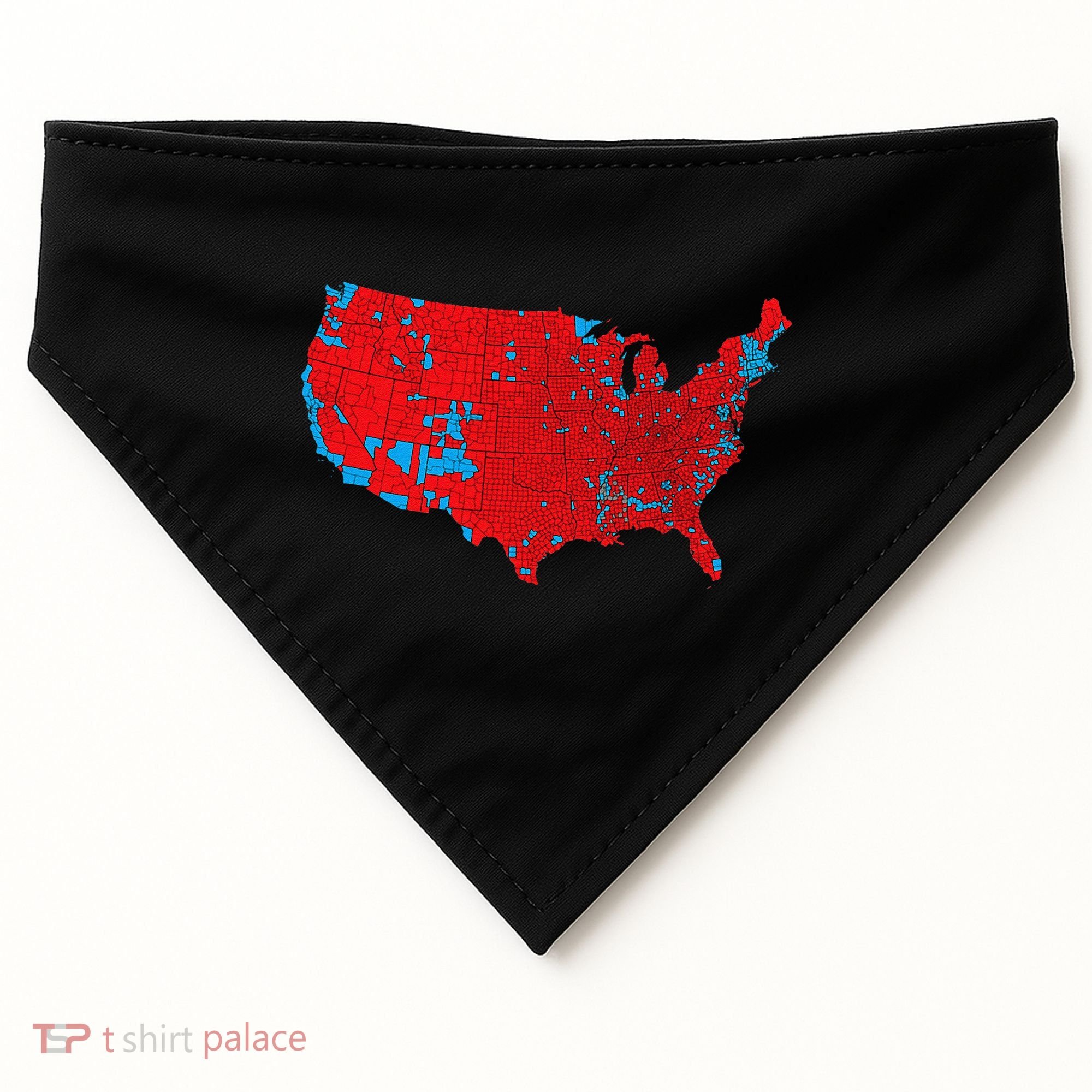 Accurate Map Of 2024 Election Results USA-Made Doggie Bandana