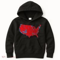 Accurate Map Of 2024 Election Results Kids Hoodie thumb 0