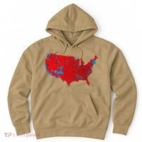 Accurate Map Of 2024 Election Results Hoodie thumb 0