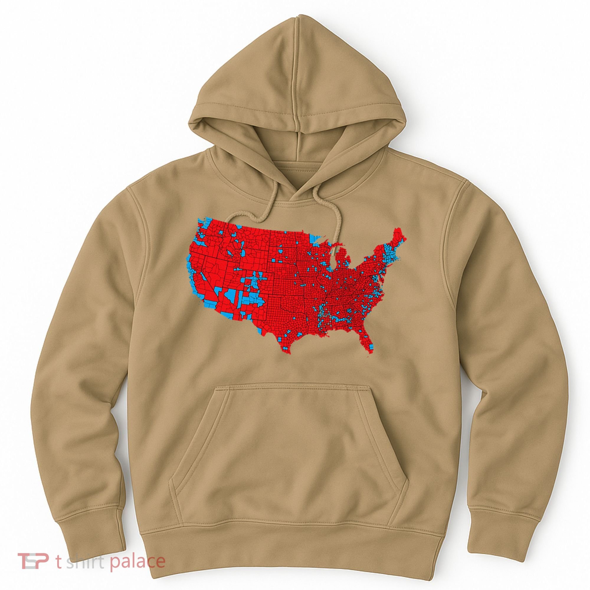 Accurate Map Of 2024 Election Results Hoodie