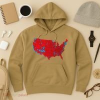 Accurate Map Of 2024 Election Results Hoodie thumb 3