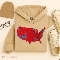 Accurate Map Of 2024 Election Results Hoodie thumb 4