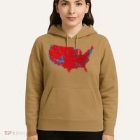 Accurate Map Of 2024 Election Results Hoodie thumb 5