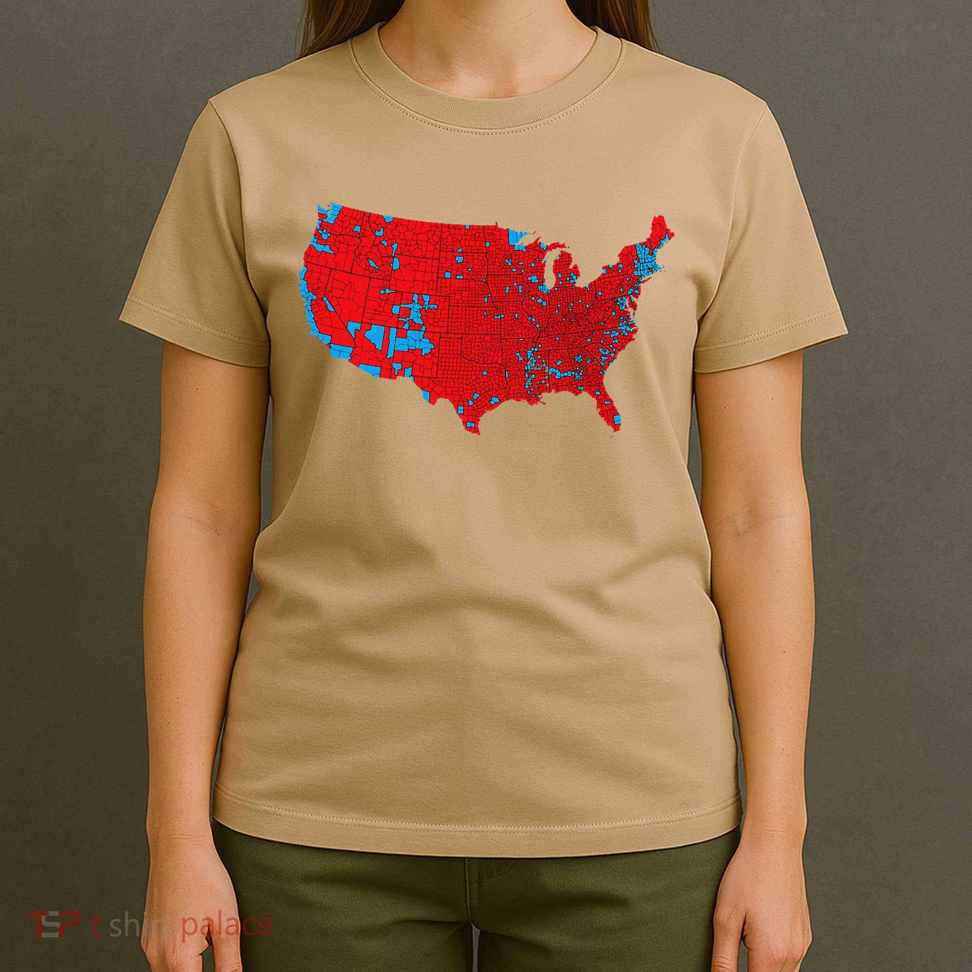 Accurate Map Of 2024 Election Results T-Shirt