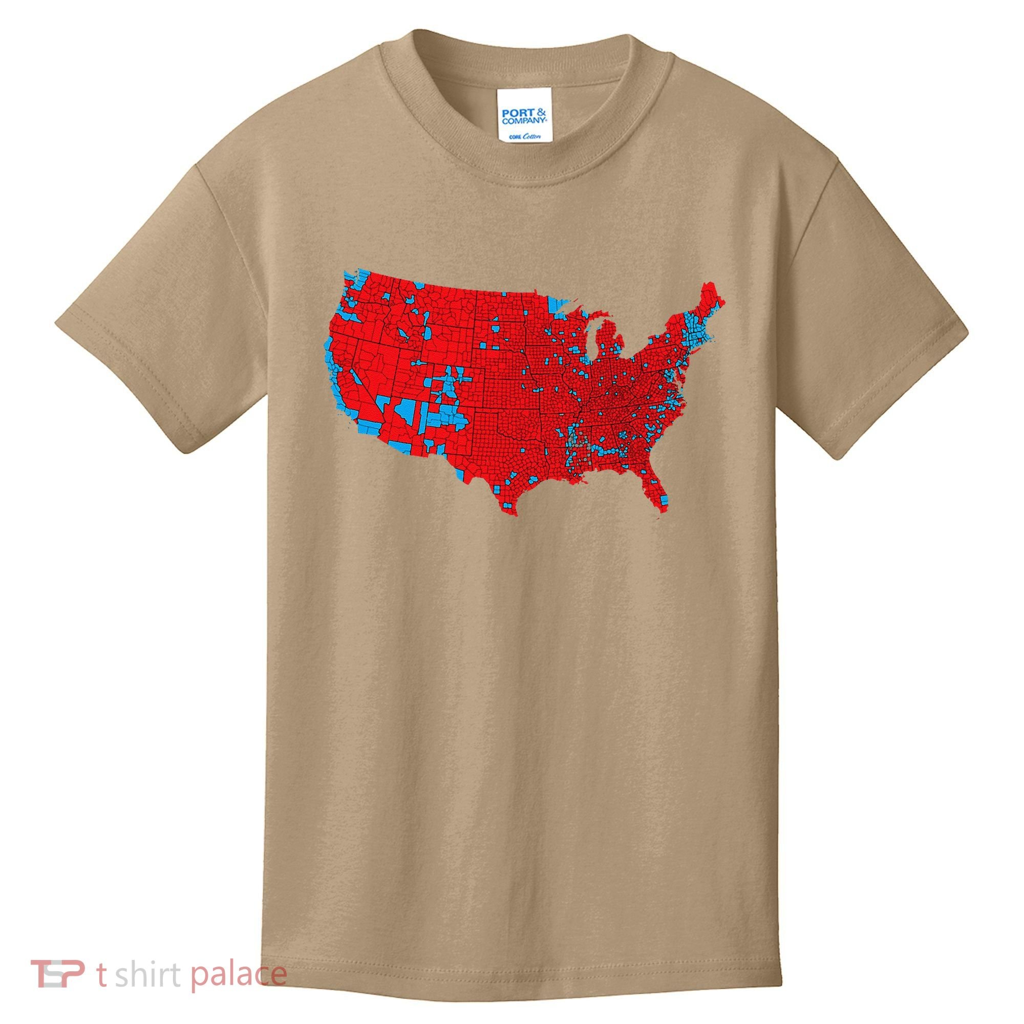 Accurate Map Of 2024 Election Results Kids T-Shirt
