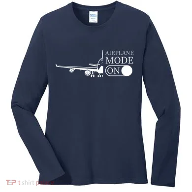 Airplane Mode On Women's Long Sleeve Shirt