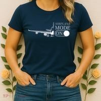 Airplane Mode On Women's T-Shirt thumb 2