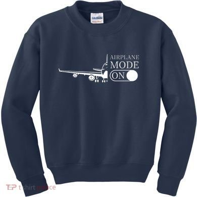 Airplane Mode On Kids Sweatshirt