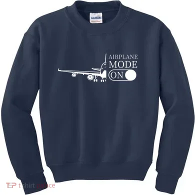 Airplane Mode On Kids Sweatshirt