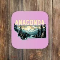 Anaconda Montana Outdoor Art Retro Hiking Coaster thumb 0