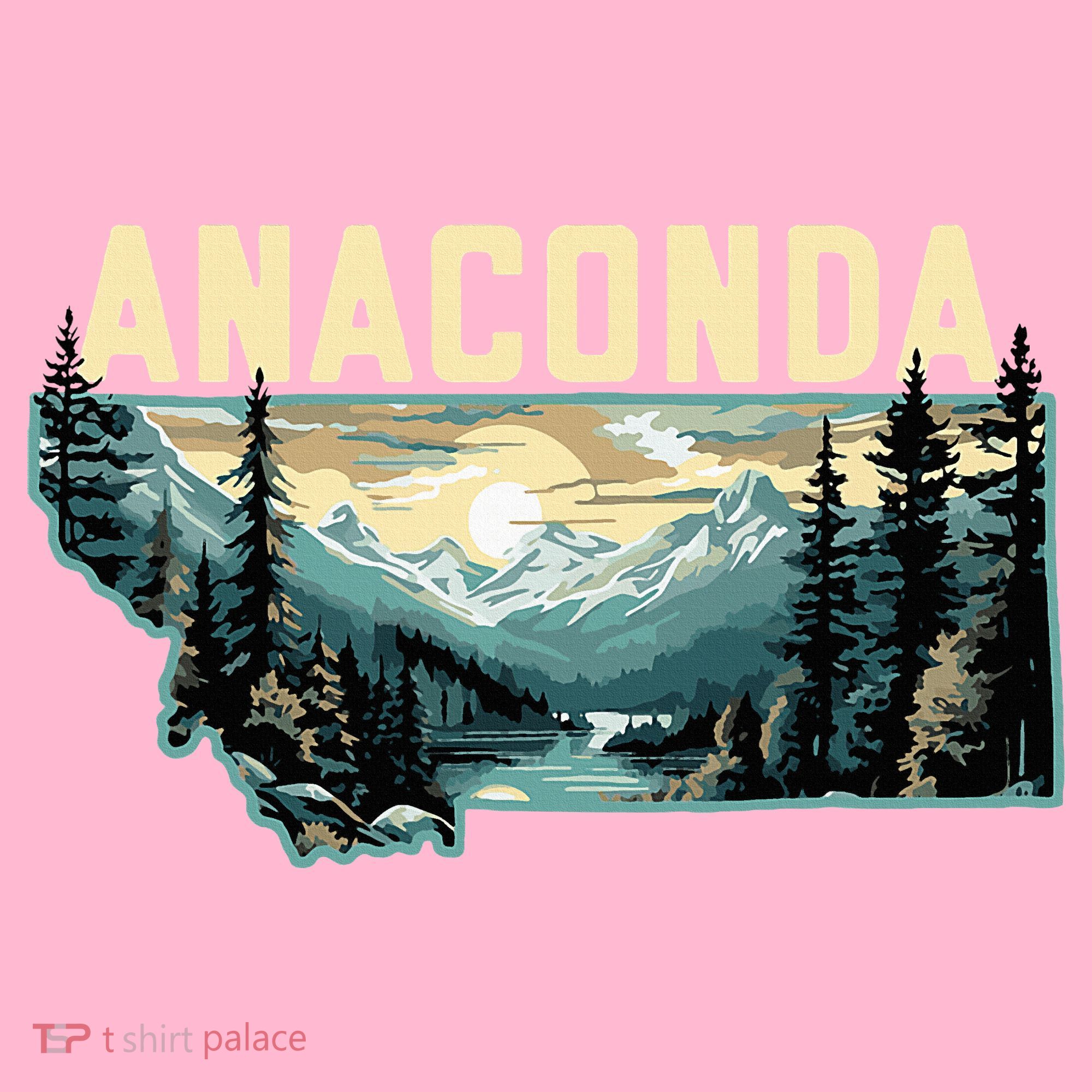 Anaconda Montana Outdoor Art Retro Hiking Coaster