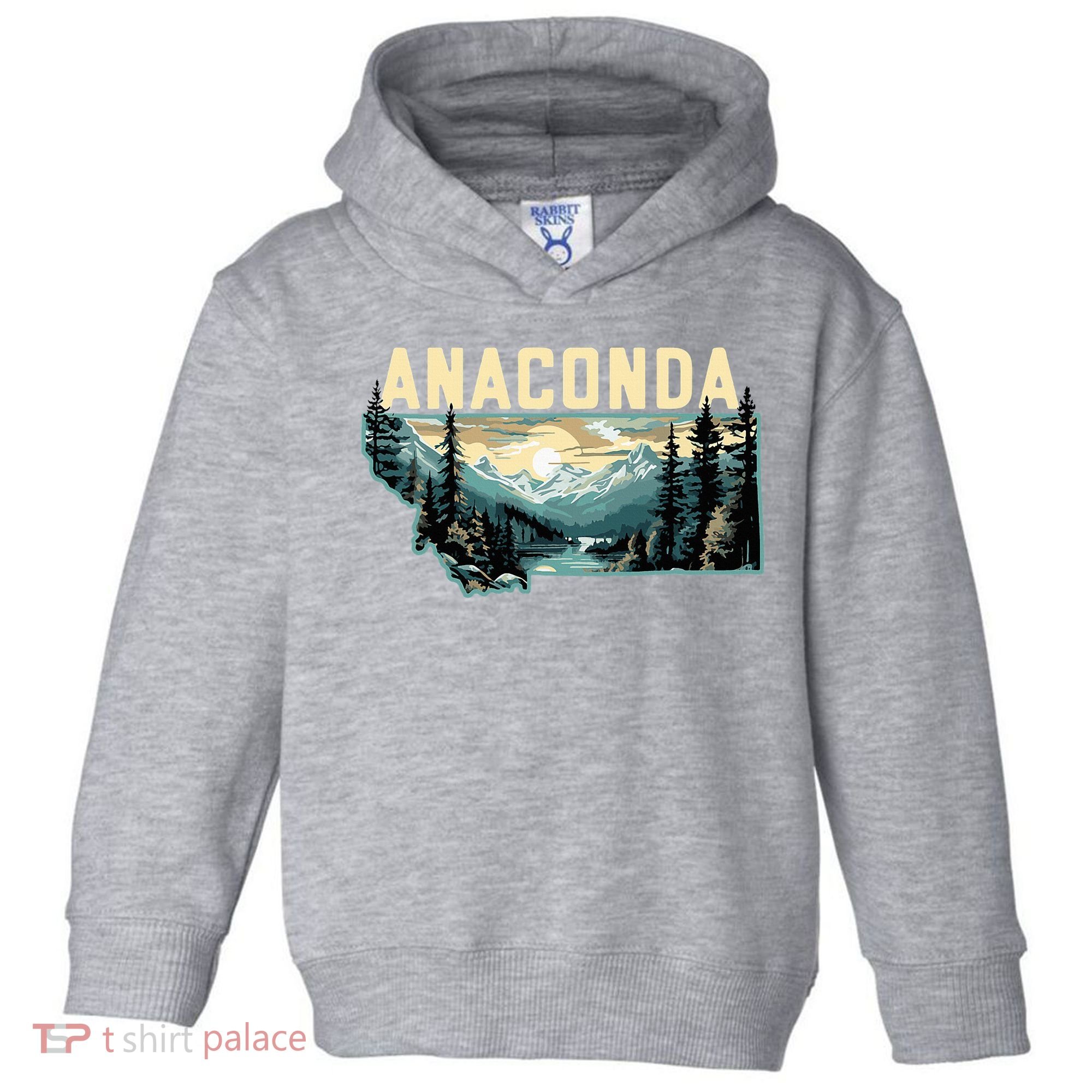 Anaconda Montana Outdoor Art Retro Hiking Toddler Hoodie