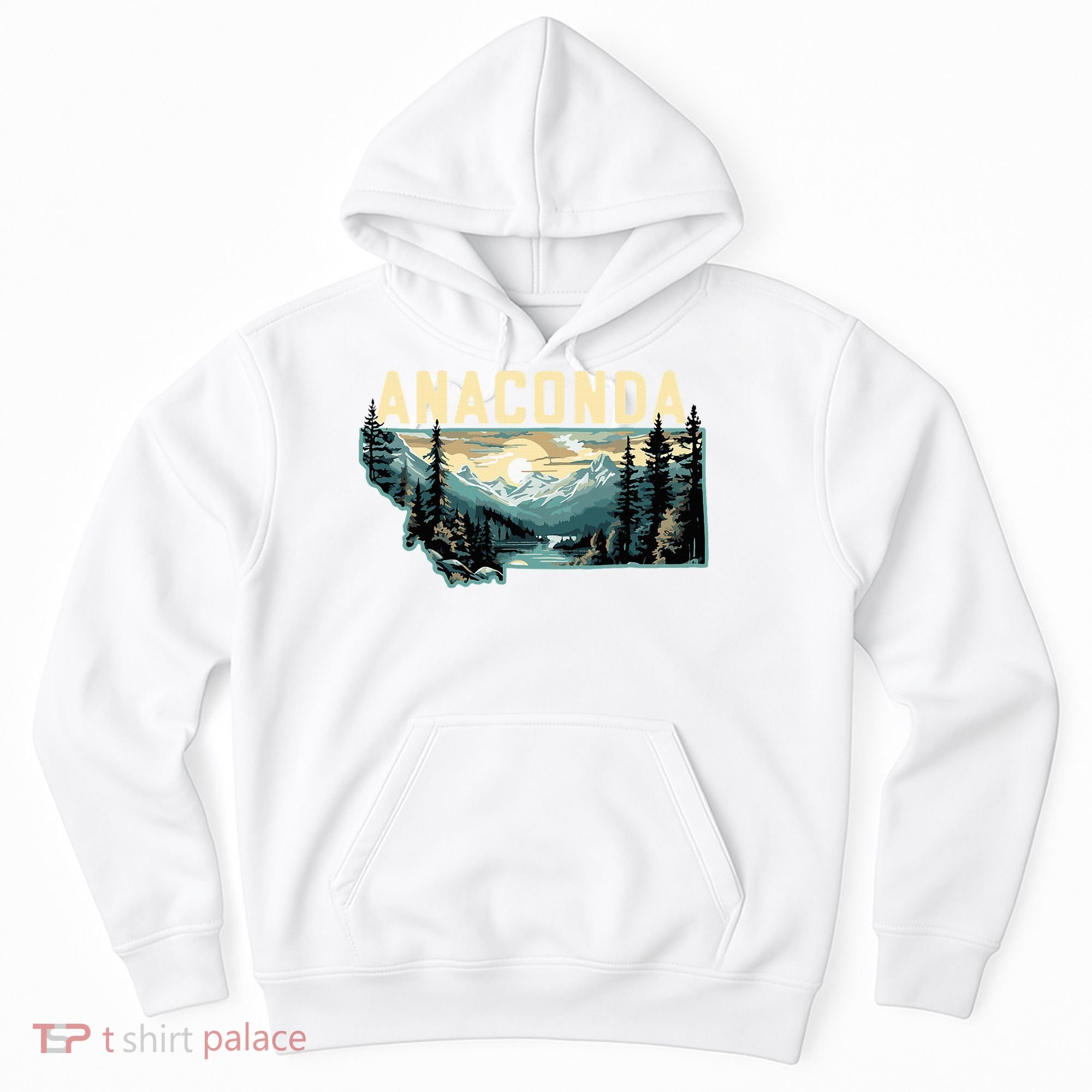 Anaconda Montana Outdoor Art Retro Hiking Hoodie