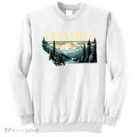 Anaconda Montana Outdoor Art Retro Hiking Sweatshirt thumb 0