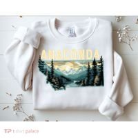 Anaconda Montana Outdoor Art Retro Hiking Sweatshirt thumb 2