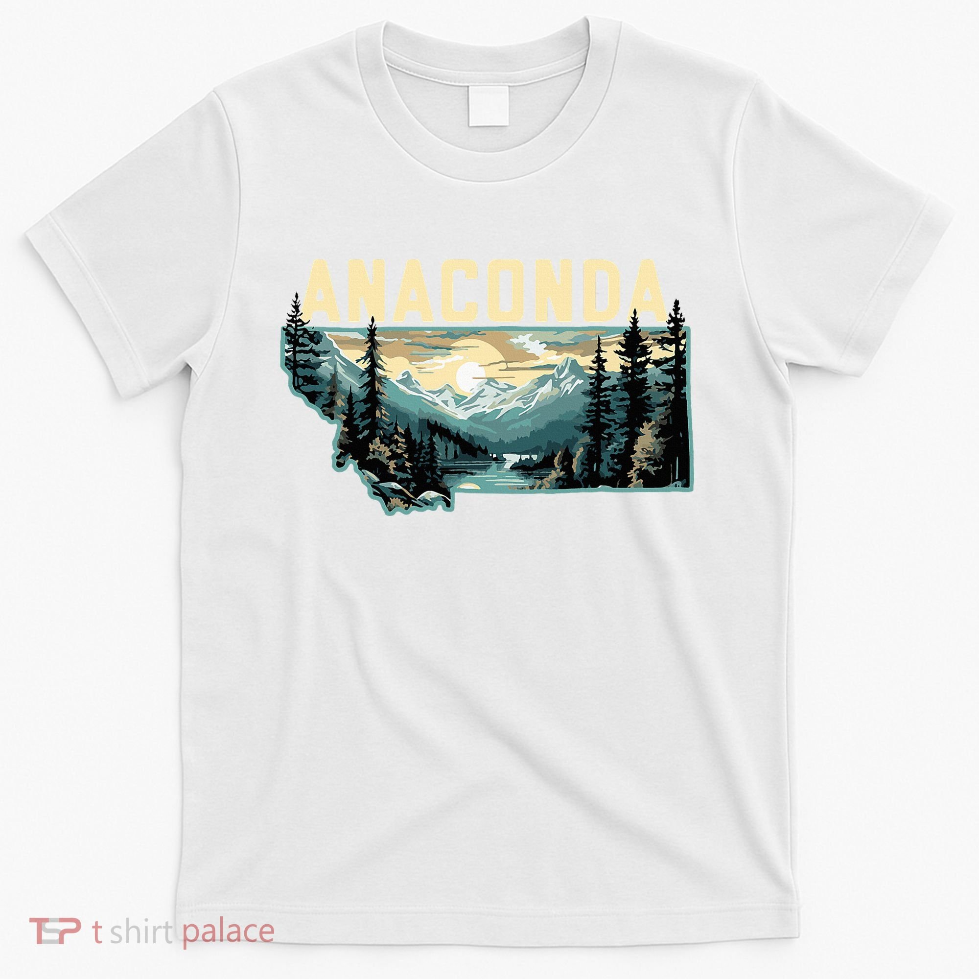 Anaconda Montana Outdoor Art Retro Hiking T-Shirt