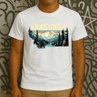 Anaconda Montana Outdoor Art Retro Hiking T-Shirt thumb 3