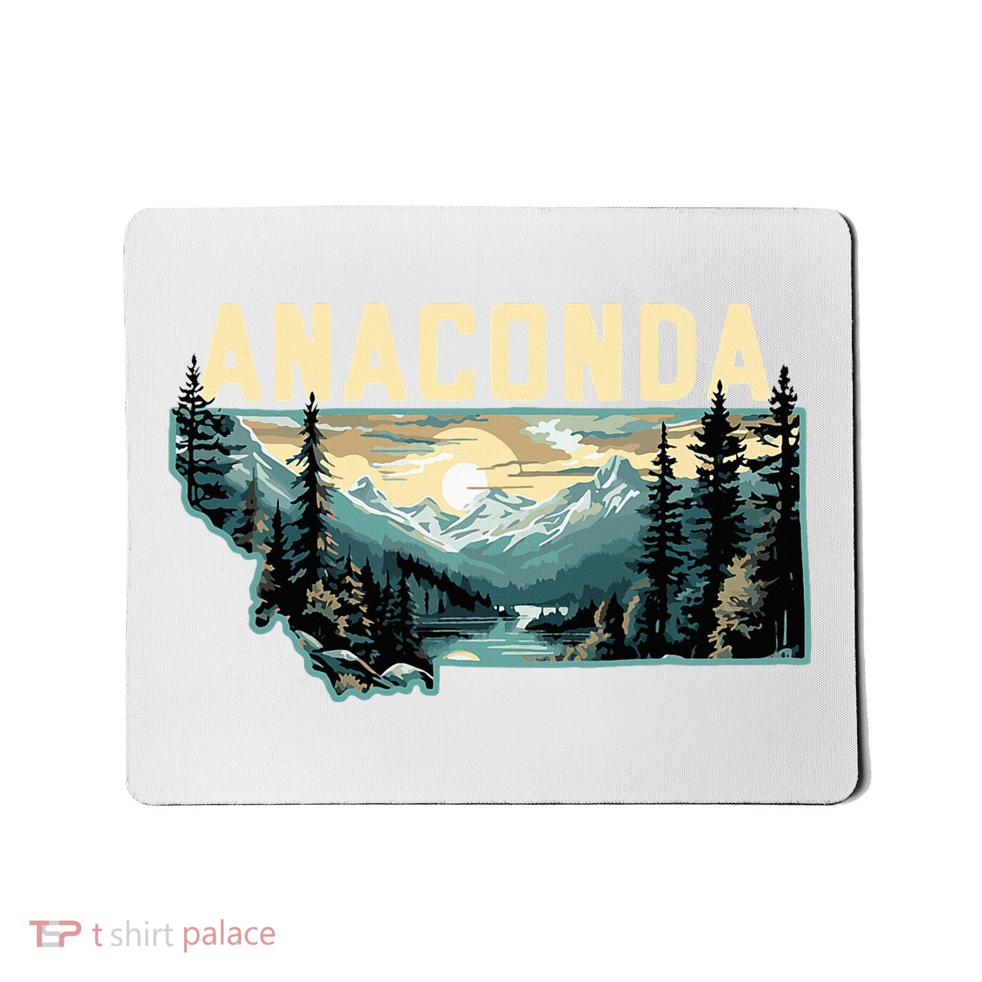 Anaconda Montana Outdoor Art Retro Hiking Mousepad