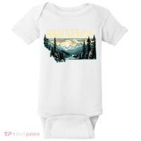Anaconda Montana Outdoor Art Retro Hiking Baby Bodysuit thumb 0