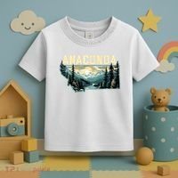 Anaconda Montana Outdoor Art Retro Hiking Toddler T-Shirt thumb 3