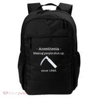 Anesthesia Making People Shut Up Since 1846 Backpack thumb 0